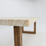 Veltis 220cm Travertine Dining Table